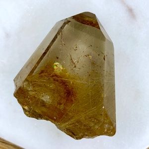 Rutilated Quartz Crystal Gemstone